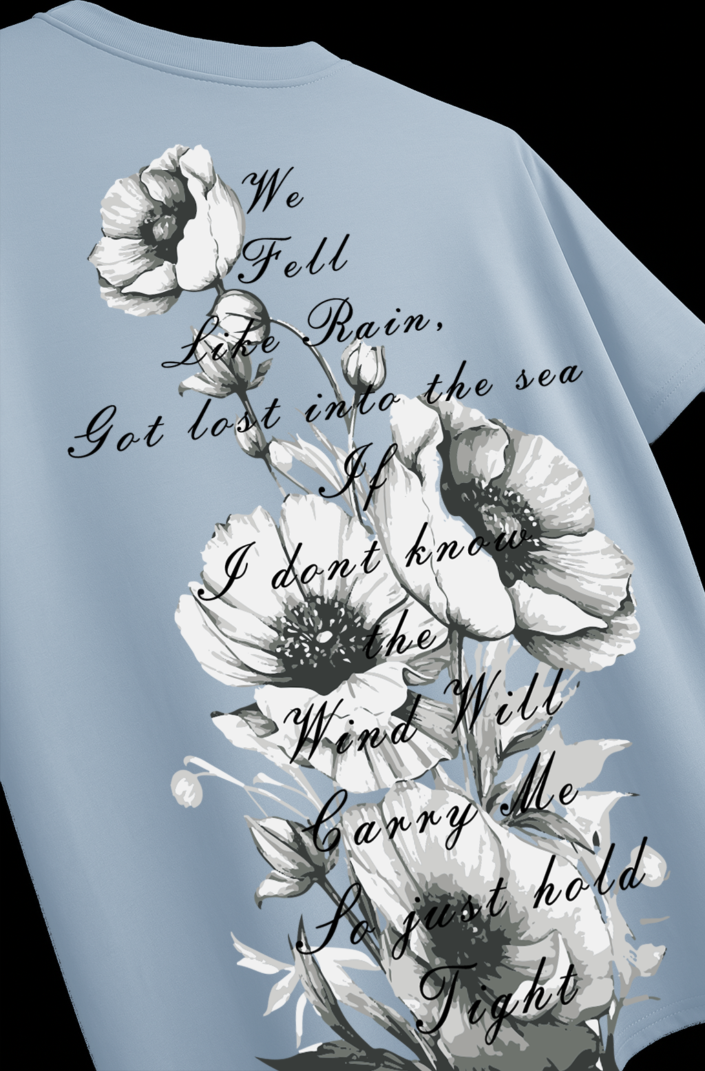 Blue Blossom Rain Flower Tee