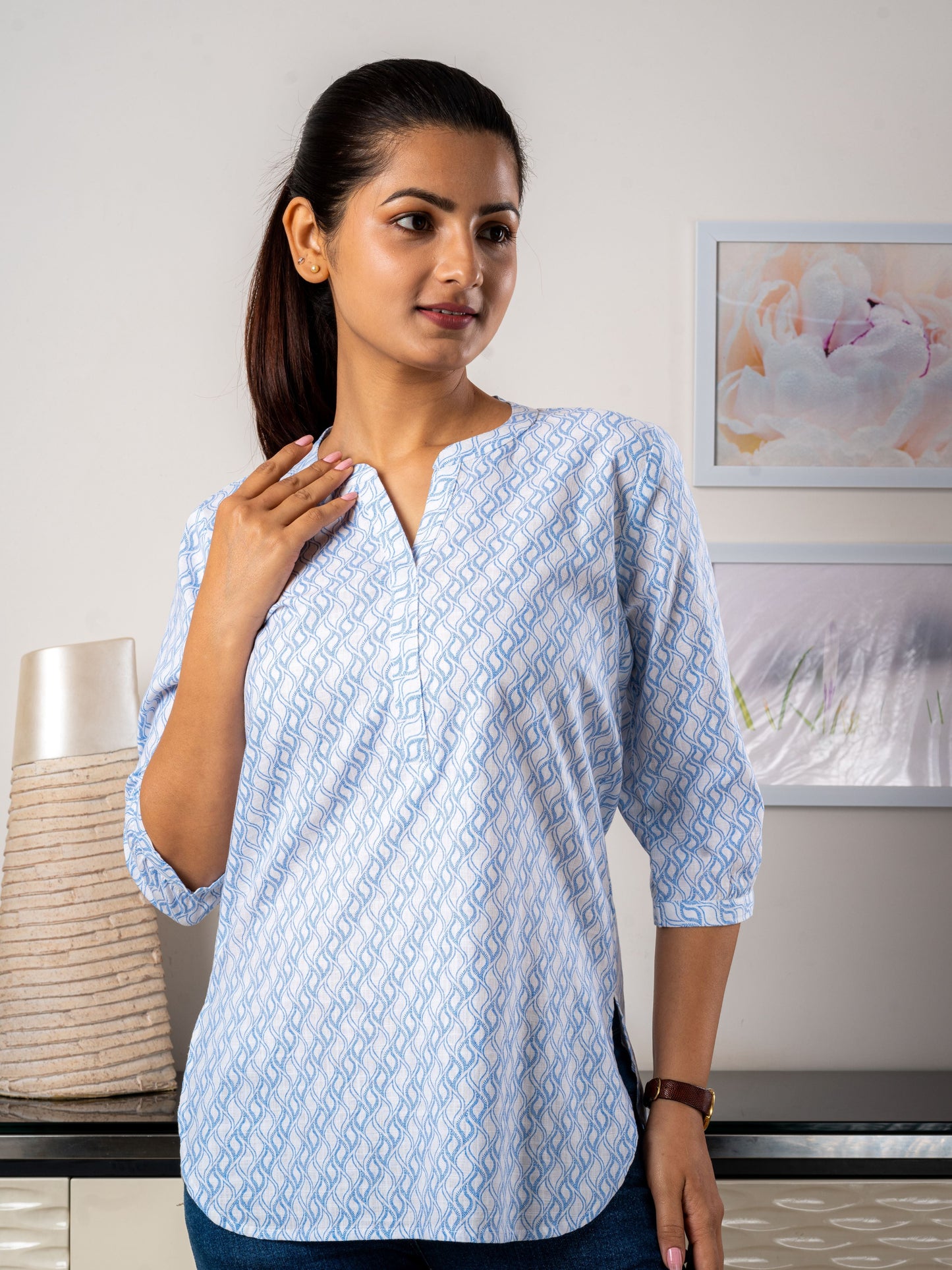 Waves Tunic - Pure Cotton