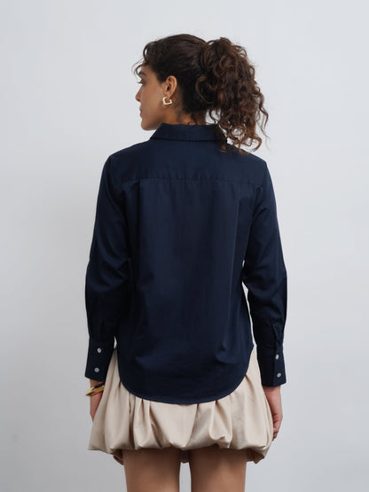 Industrial Chic Shirt Navy