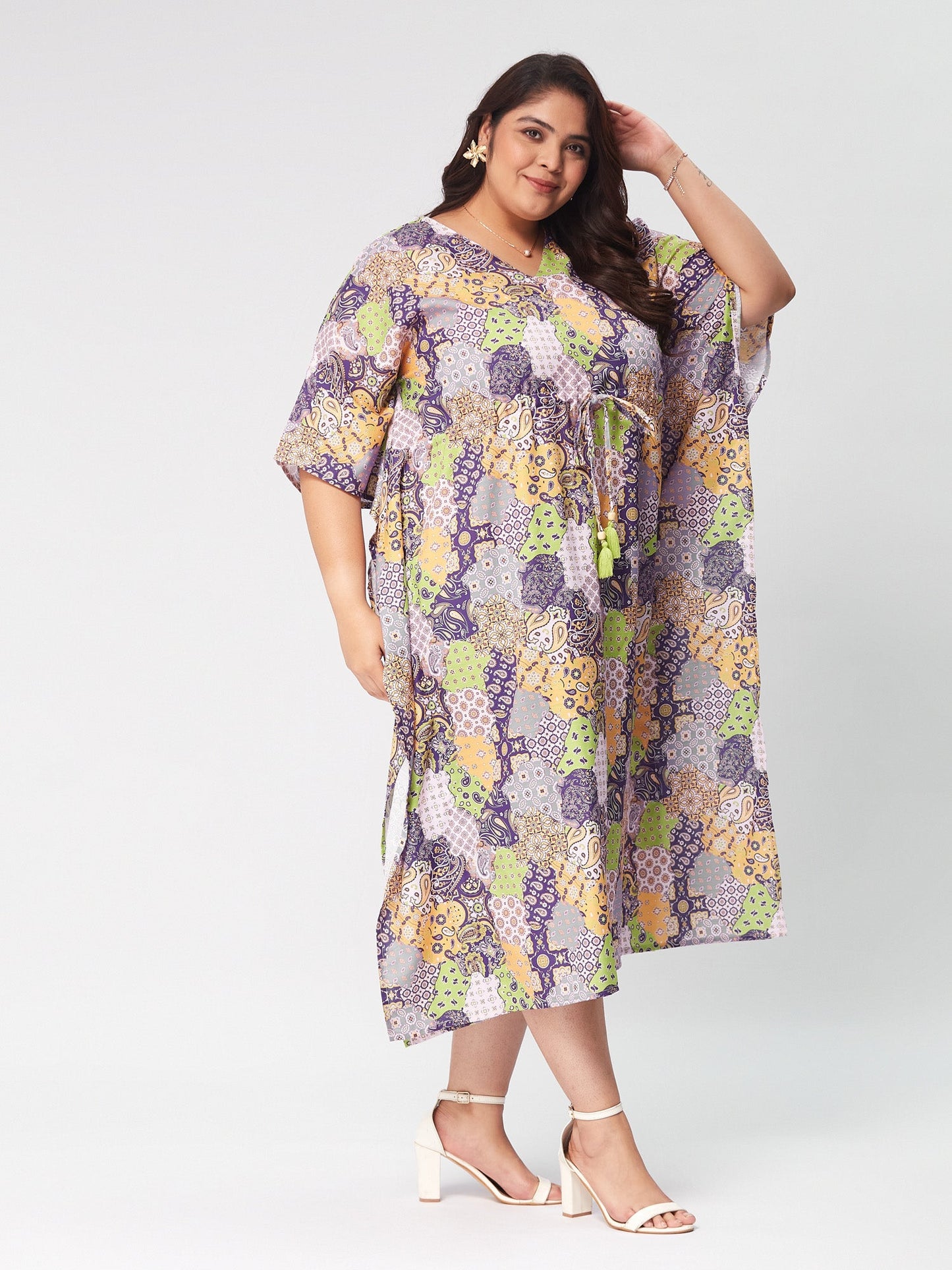 PLUS SIZE MIDI CASUAL LOUNGE DRESS | XL - 7XL