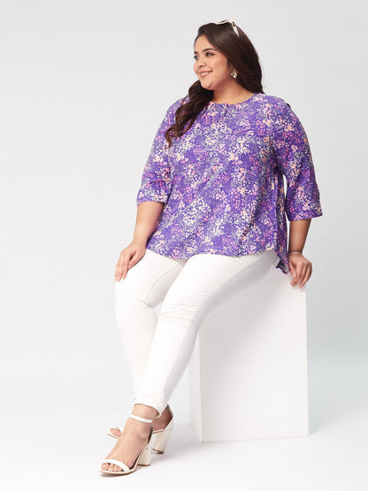 PLUS SIZE DITSYTOPS: WHERE FASHION FLOURISHES WITH DELICATE FLORAL ELEGANCE| | XL - 6XL