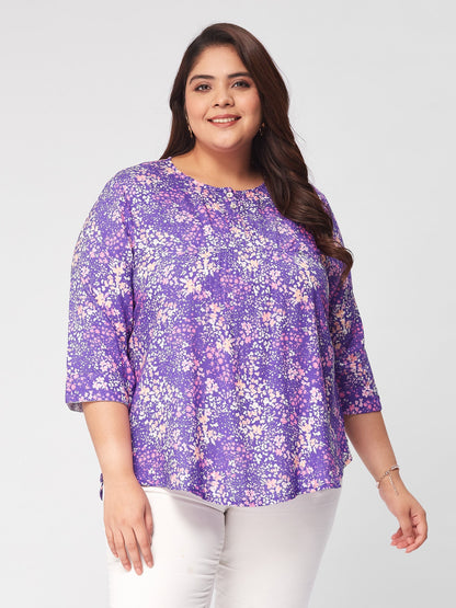 PLUS SIZE DITSYTOPS: WHERE FASHION FLOURISHES WITH DELICATE FLORAL ELEGANCE| | XL - 6XL