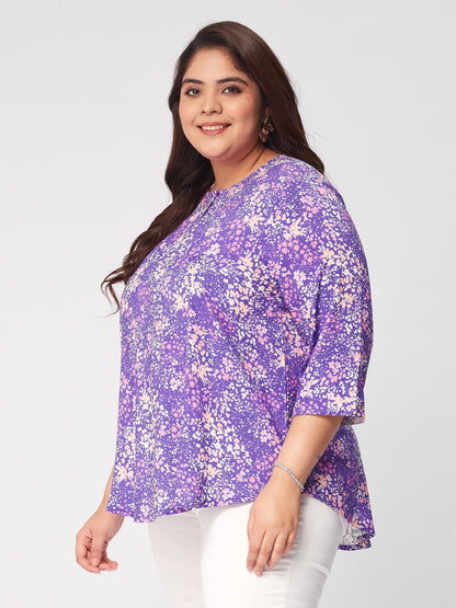 PLUS SIZE DITSYTOPS: WHERE FASHION FLOURISHES WITH DELICATE FLORAL ELEGANCE| | XL - 6XL