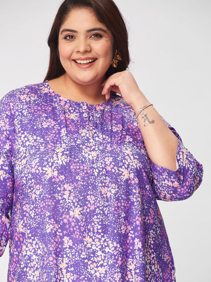 PLUS SIZE DITSYTOPS: WHERE FASHION FLOURISHES WITH DELICATE FLORAL ELEGANCE| | XL - 6XL