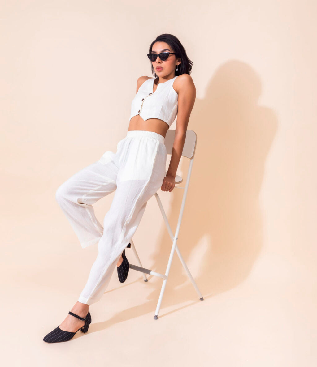 Timeless Blanc Linen Set