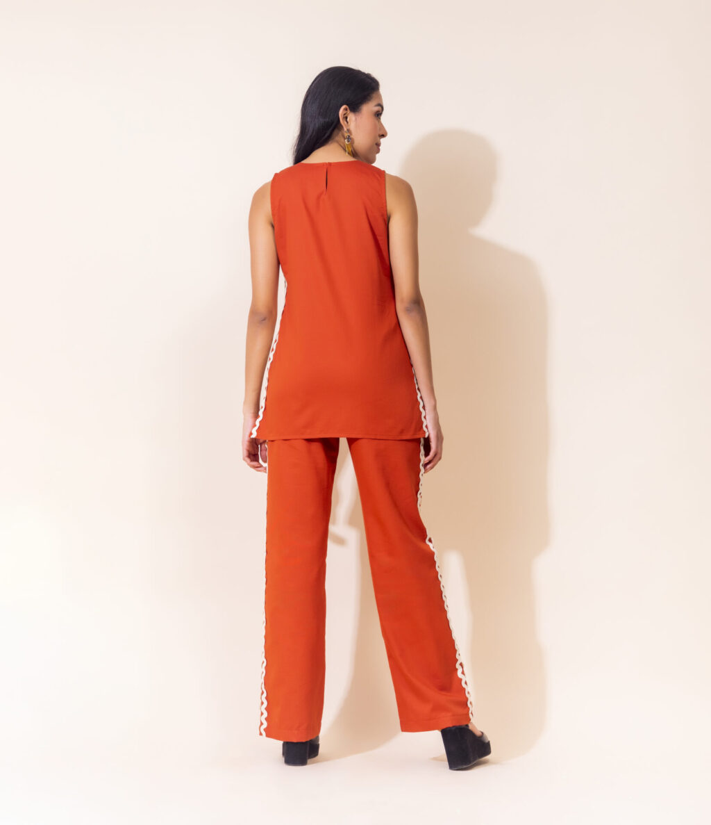 Spice Trail Cotton Co-ord Set | Orange