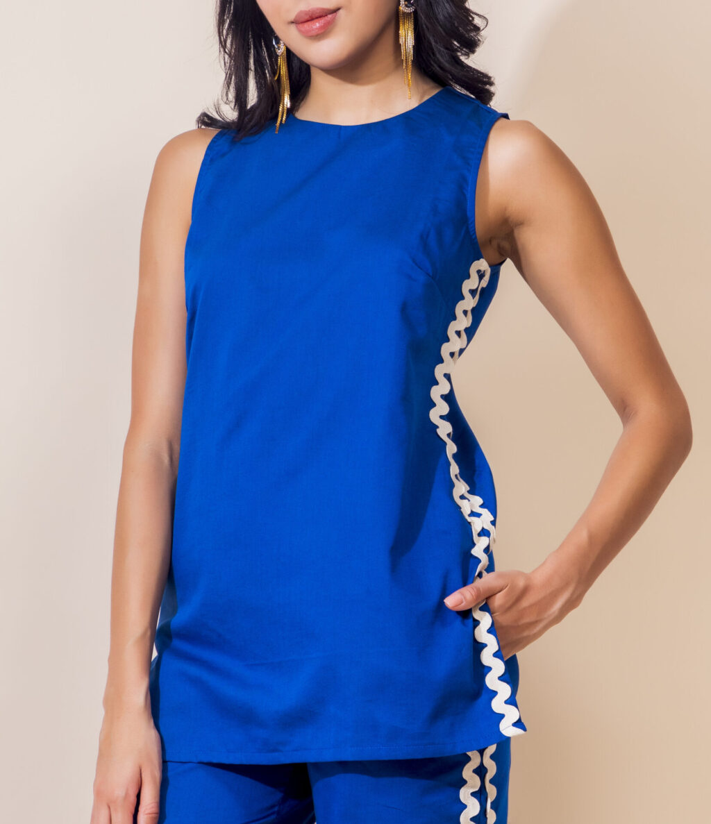 Spice Trail Cotton Co-ord Set | Blue