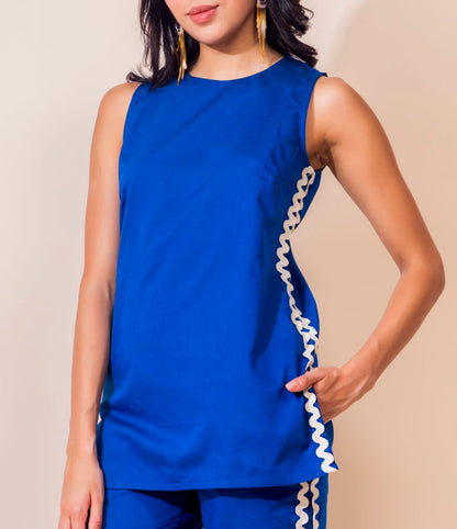Spice Trail Cotton Co-ord Set | Blue