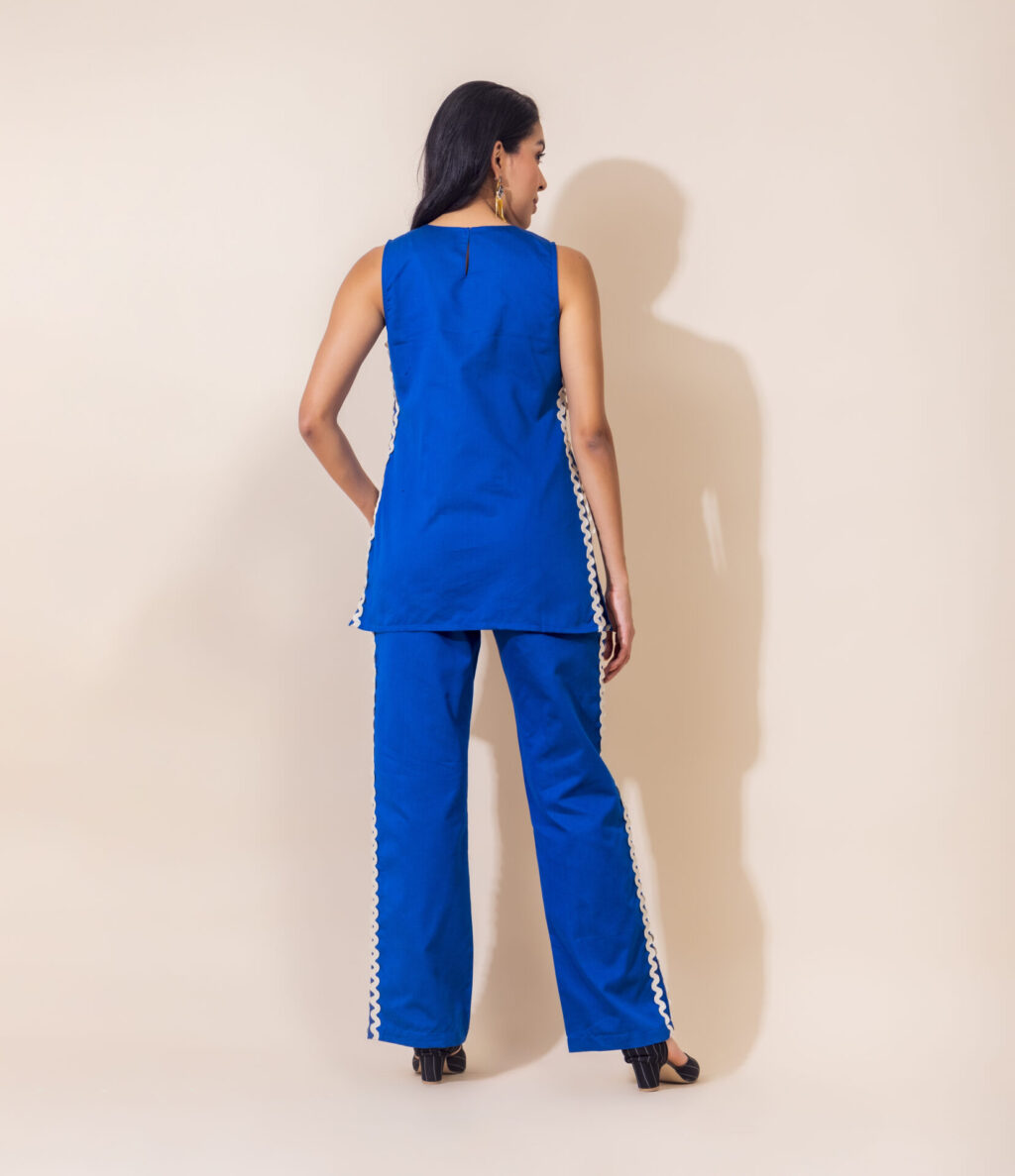 Spice Trail Cotton Co-ord Set | Blue