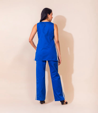 Spice Trail Cotton Co-ord Set | Blue