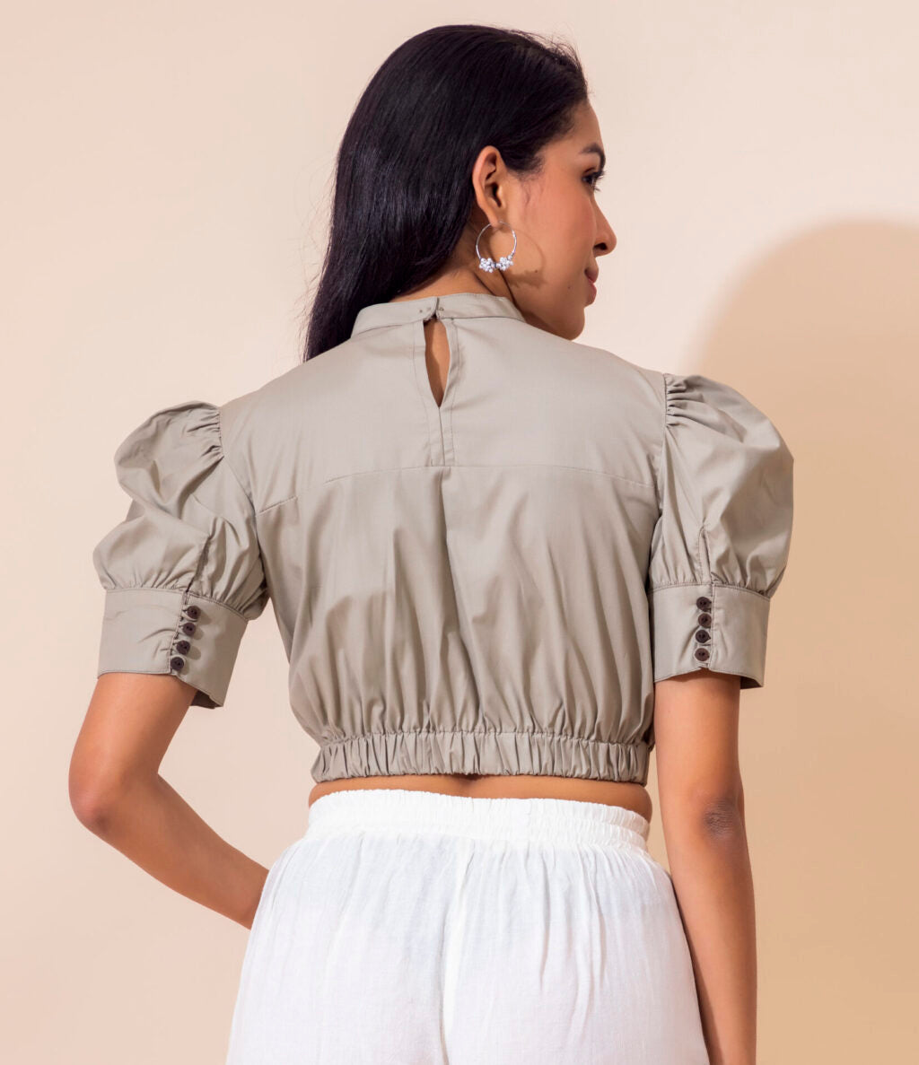 Elevated Bow Top | Grey