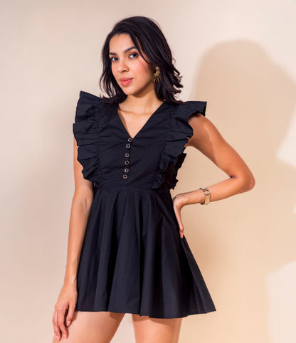 Ruffle Charm Mini Dress
