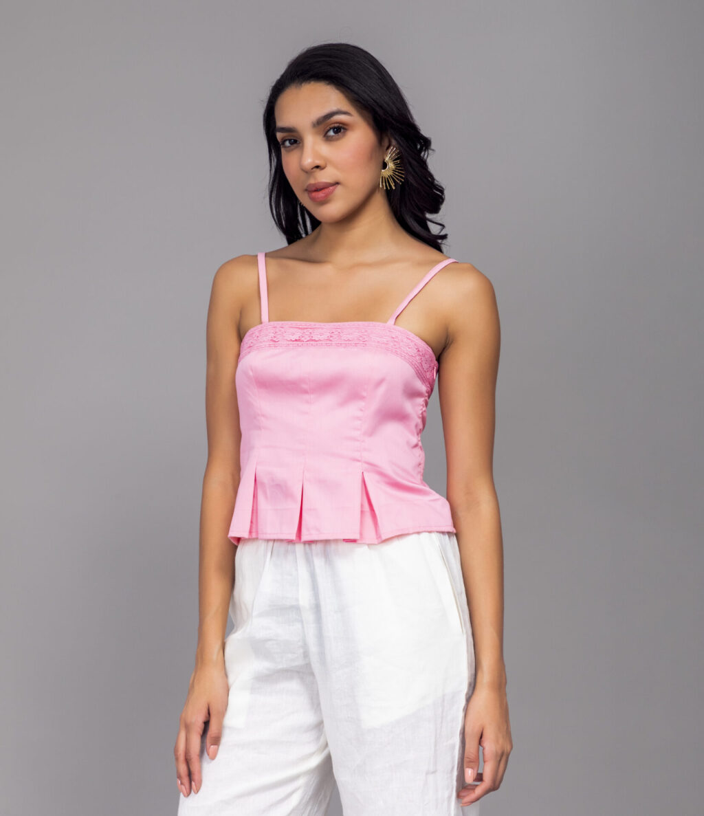 Cortina Pleated Top