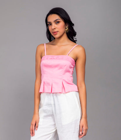 Cortina Pleated Top
