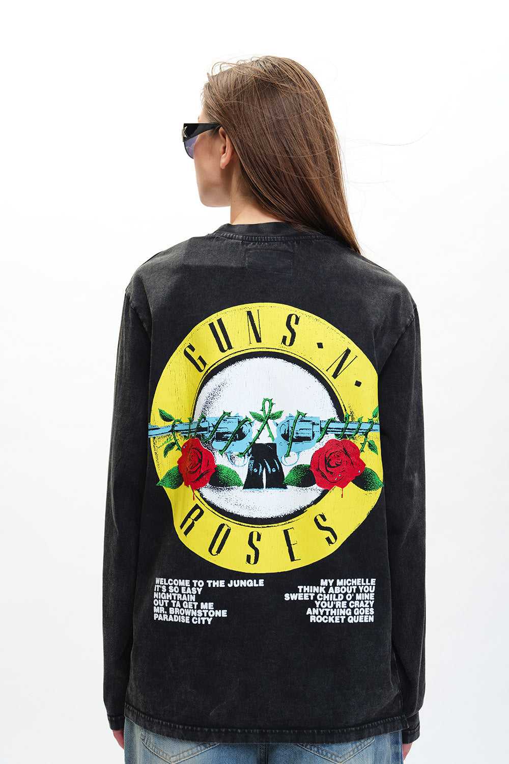 Black Guns N Roses Appetite For Destruction Full Sleeves T-shirt