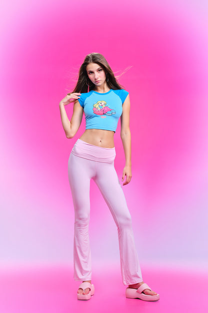 Bratty Blue Raglan Top