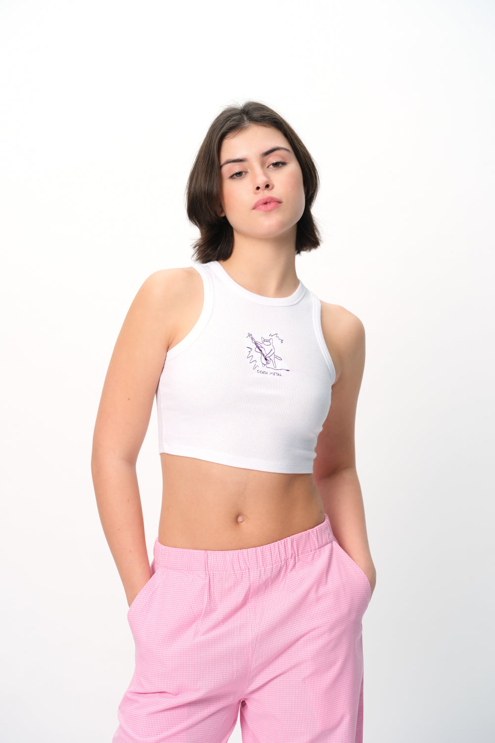 Death Metal Ribbed Tank