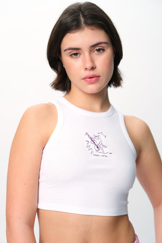 Death Metal Ribbed Tank
