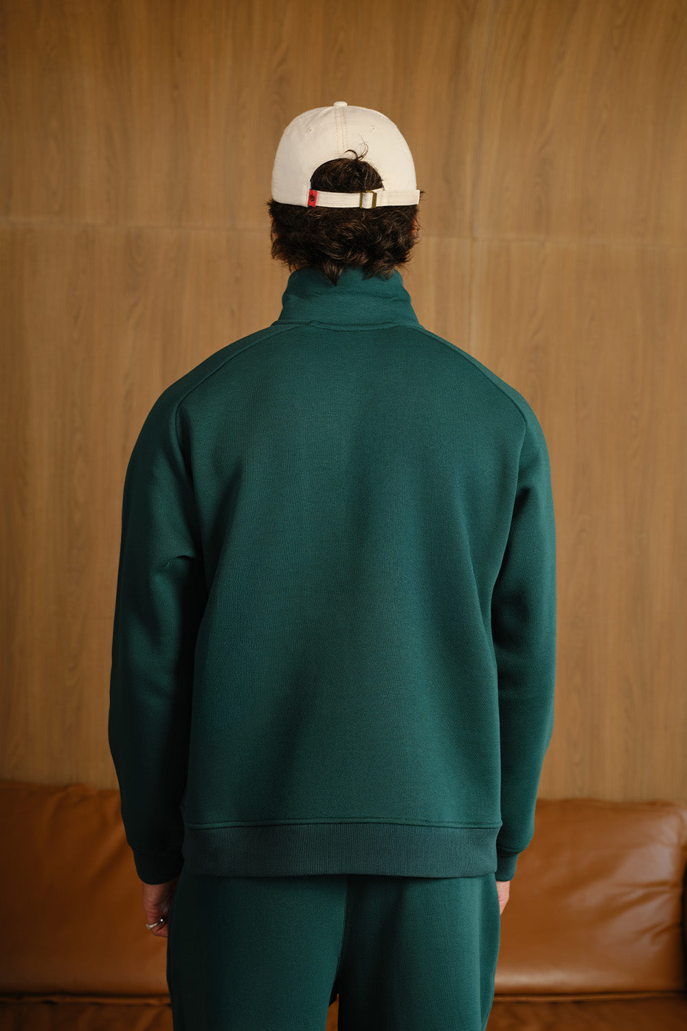 CEO Green High Neck Zipper Jacket