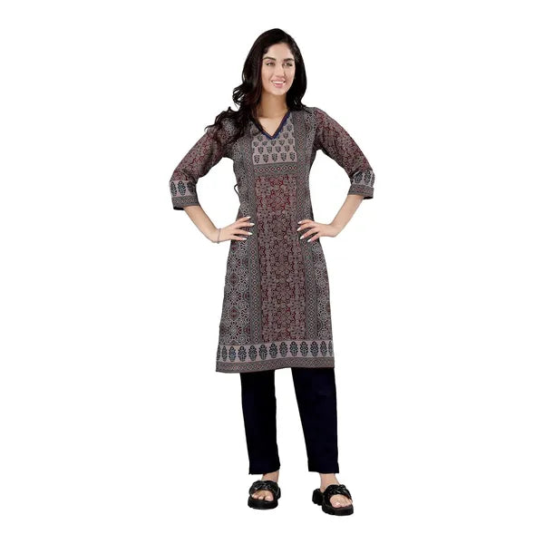 Cotton Print Long Kurta For Women | Kurti Tops | Short Kurti | Short Kurti For Women | Short Kurti For Girls