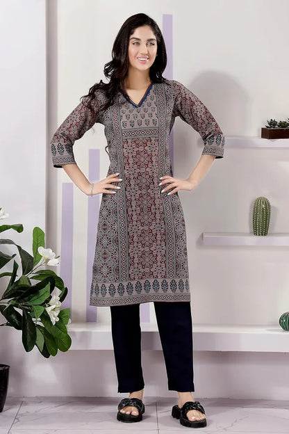 Cotton Print Long Kurta For Women | Kurti Tops | Short Kurti | Short Kurti For Women | Short Kurti For Girls