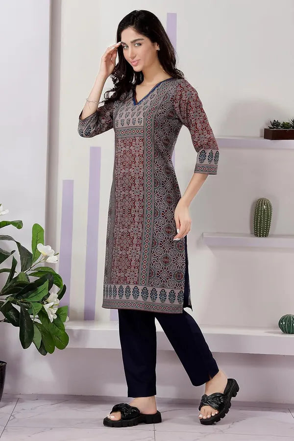Cotton Print Long Kurta For Women | Kurti Tops | Short Kurti | Short Kurti For Women | Short Kurti For Girls