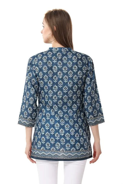 Cotton Printed Short Kurti Tunic For Work Wear Women And Girls | Kurti Tops | Short Kurti | Short Kurti For Women | Short Kurti For Girls