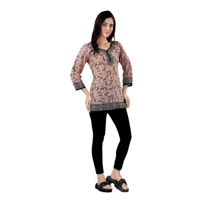 Cotton Tunic Print And Elegant For Women And Girls | Kurti Tops | Short Kurti | Short Kurti For Women | Short Kurti For Girls