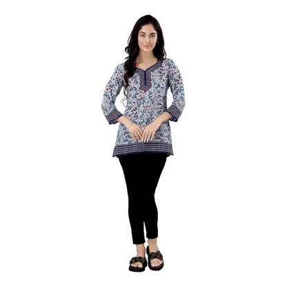 Cotton Tunic Print And Elegant For Women And Girls | Kurti Tops | Short Kurti | Short Kurti For Women | Short Kurti For Girls