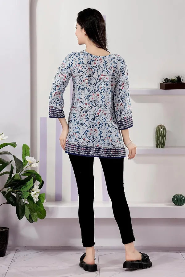 Cotton Tunic Print And Elegant For Women And Girls | Kurti Tops | Short Kurti | Short Kurti For Women | Short Kurti For Girls