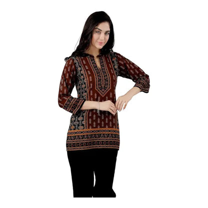 Cotton Print Short Tunic Top For Women And Girls | Kurti Tops | Short Kurti | Short Kurti For Women | Short Kurti For Girls