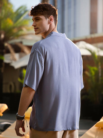 Creased Cuban Oversized Shirt