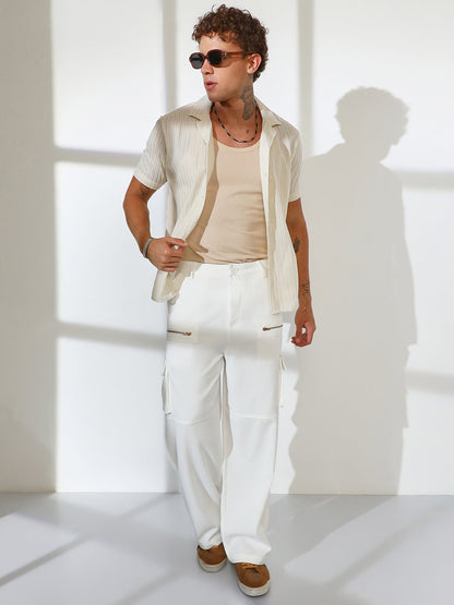 Straight-Fit Utility Trousers