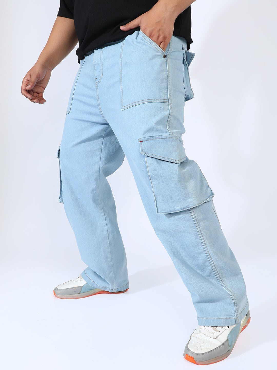 Utility Cargo Denim Jeans