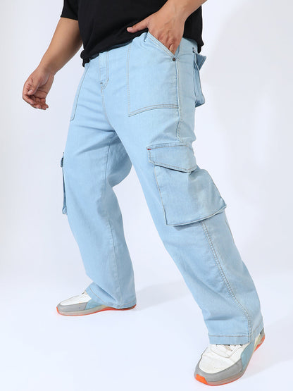 Utility Cargo Denim Jeans