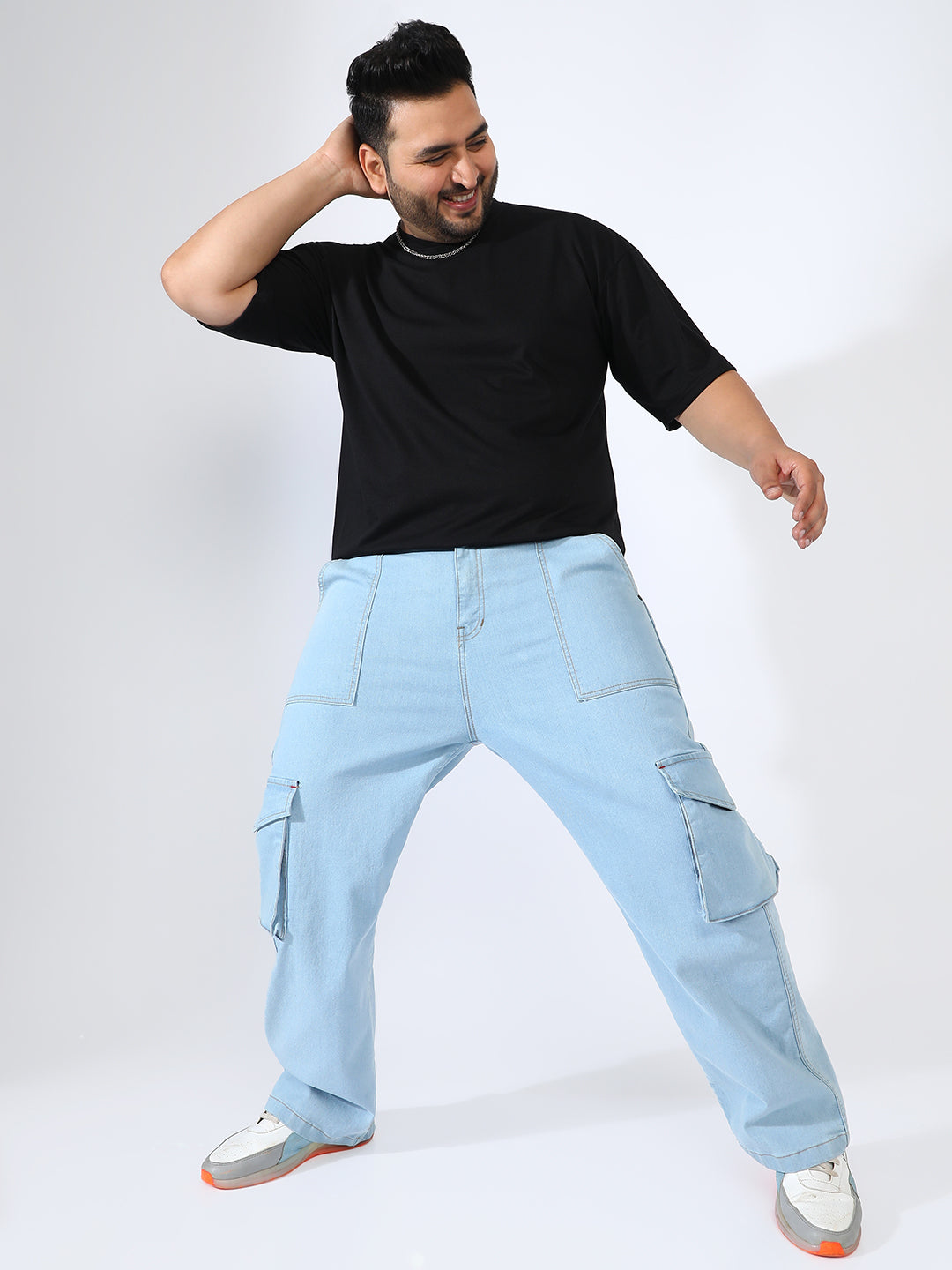 Utility Cargo Denim Jeans