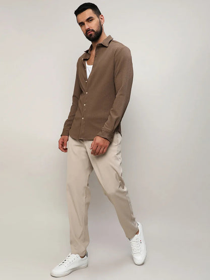 Stripe-Creased Shirt