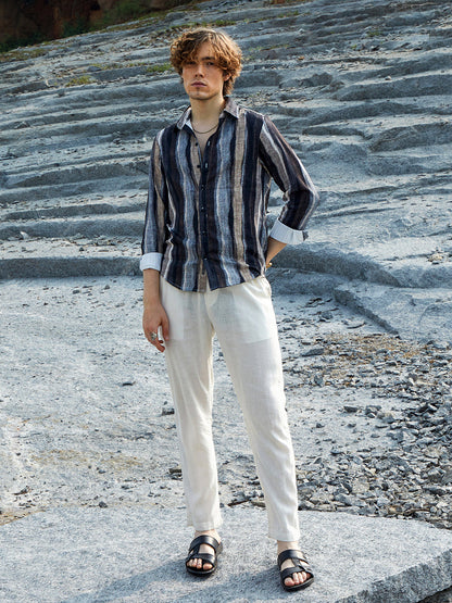 Brushed-Stripe Shirt