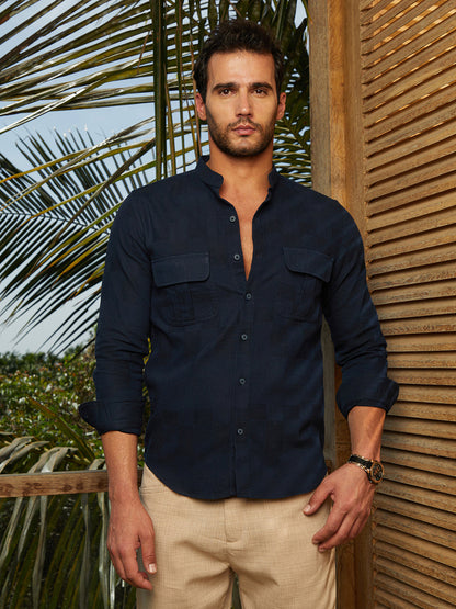 Mandarin Utility Shirt