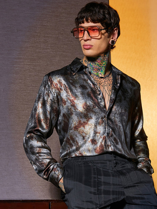 Metallic-Pigment Shirt