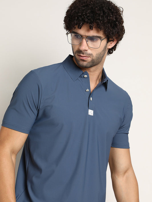 Seamless Waffle Polo T-Shirt
