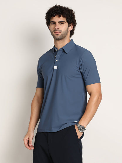 Seamless Waffle Polo T-Shirt