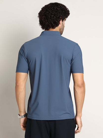 Seamless Waffle Polo T-Shirt