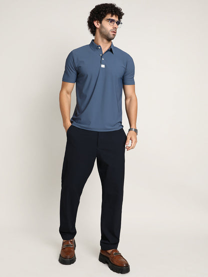 Seamless Waffle Polo T-Shirt