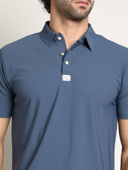 Seamless Waffle Polo T-Shirt