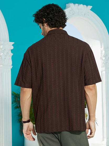 Spiralknot-Tactile Oversized Polo T-Shirt