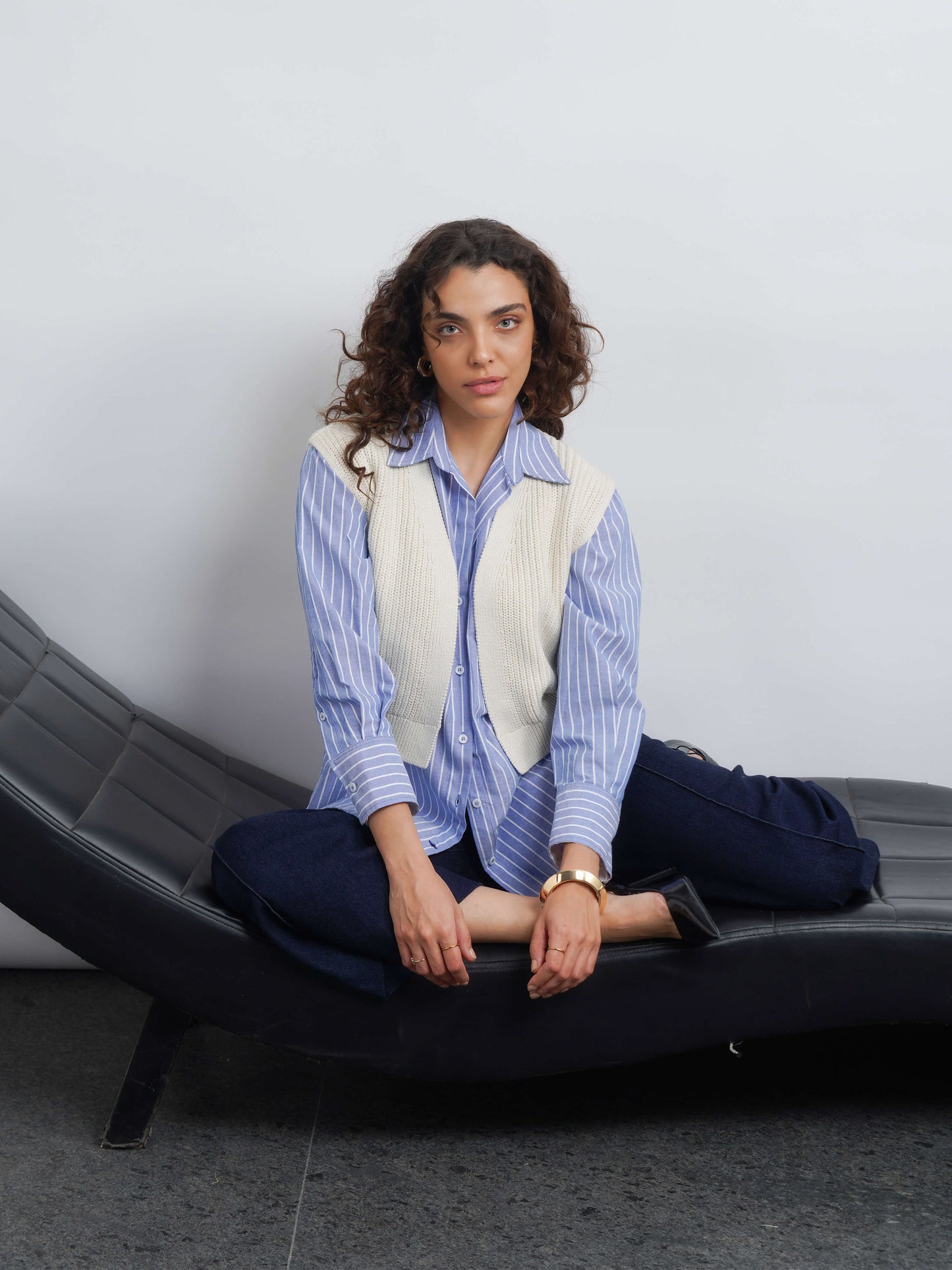 Aire Cotton Cardigan - White