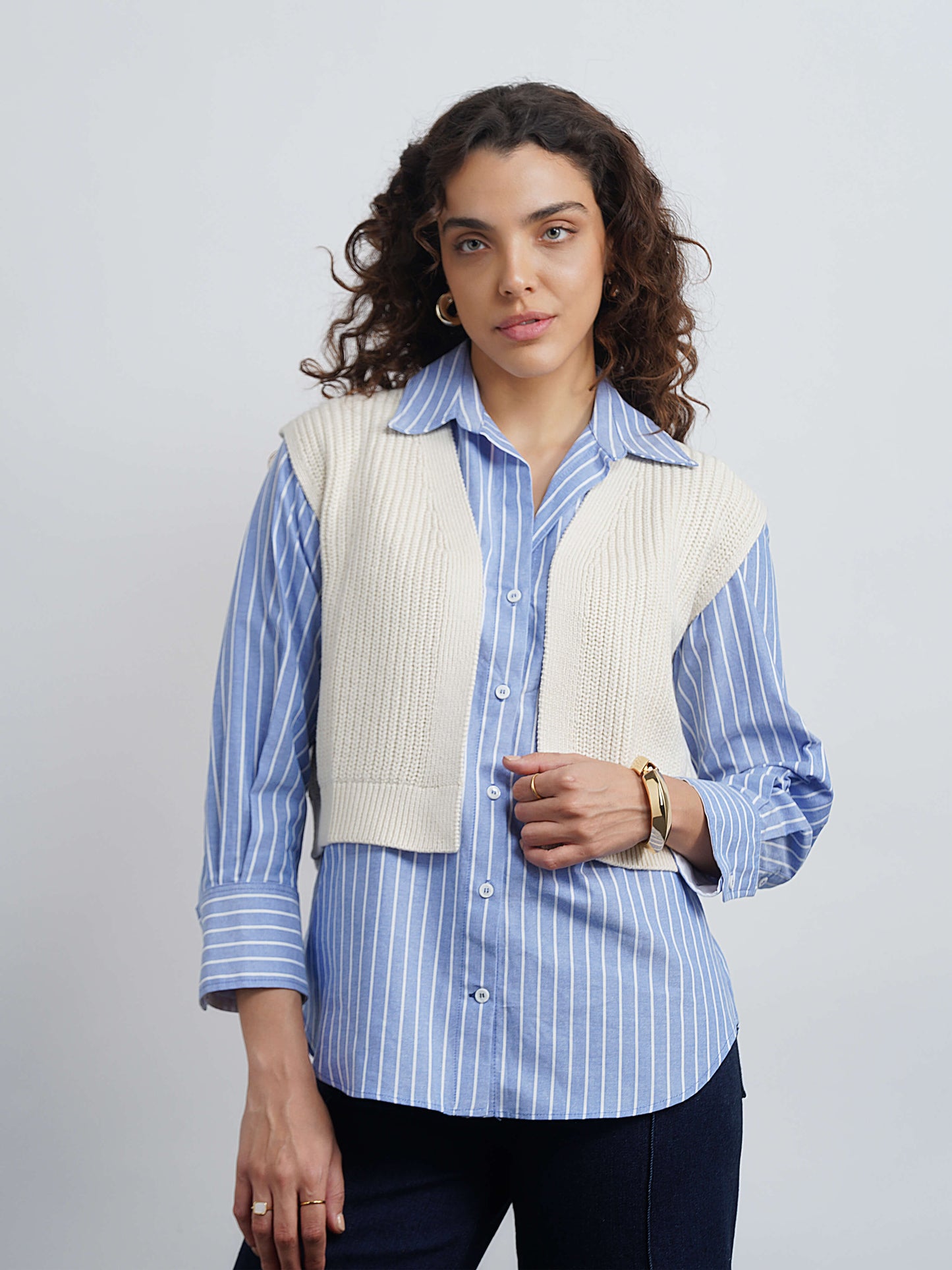 Aire Cotton Cardigan - White
