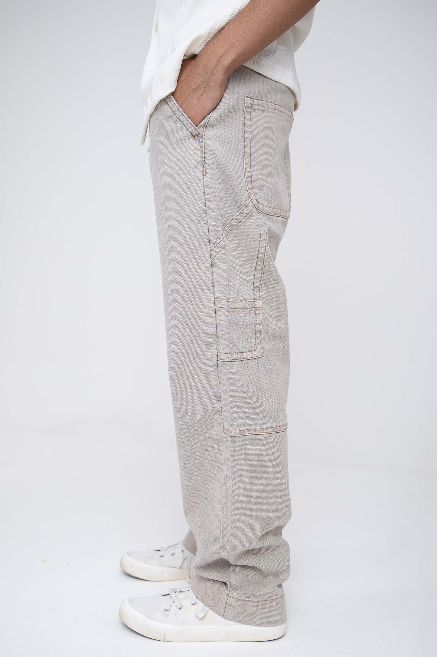 Urban Hike Carpenter Relaxed Jeans: Dusty Grey