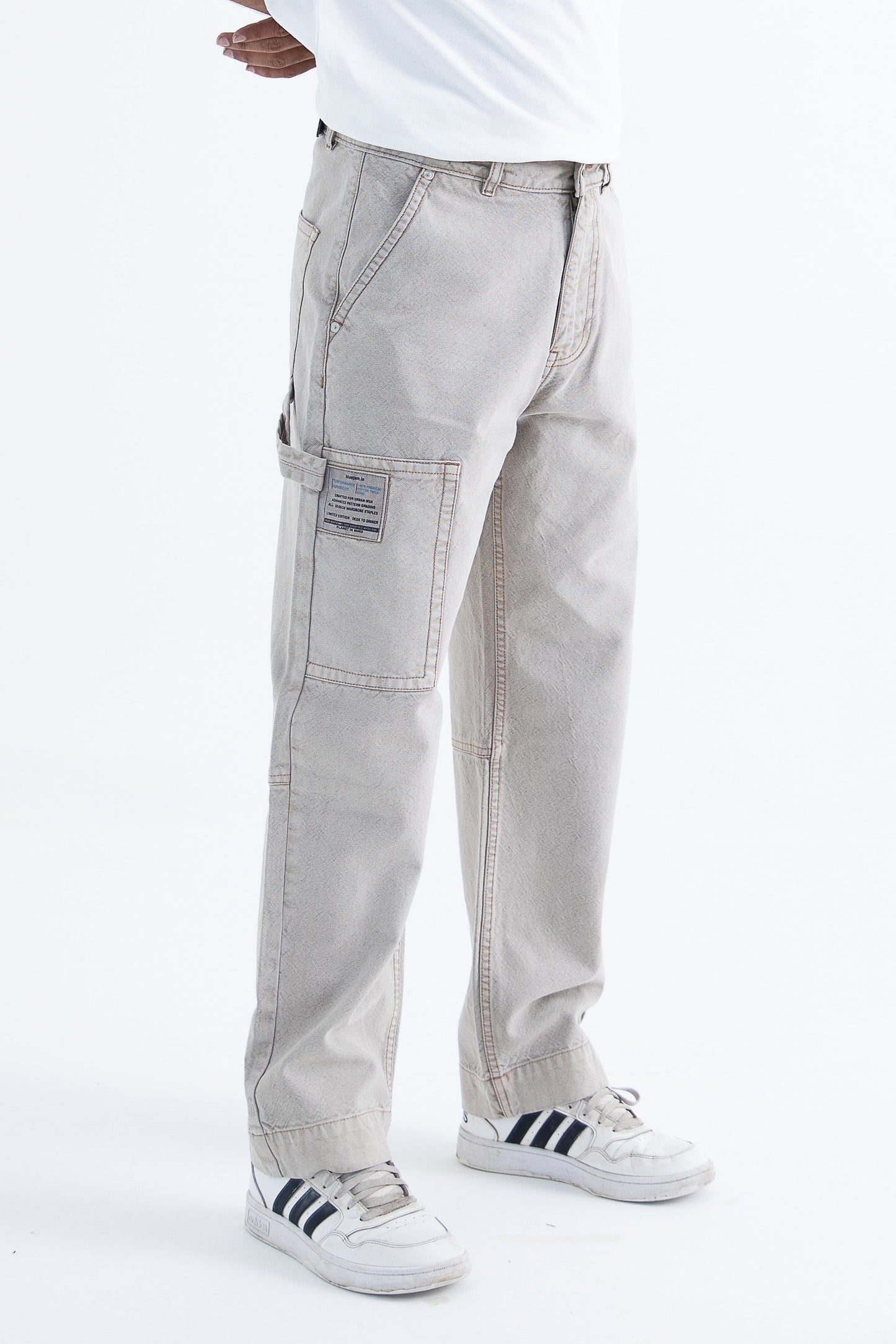 Urban Hike Carpenter Relaxed Jeans: Dusty Grey